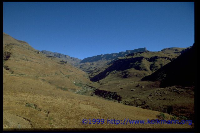 Sanipass -Auffahrt nach Lesotho-