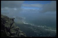 Kapstadt - Blick vom Tafelberg auf die Stadt -