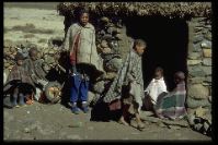 Lesotho -typsich die Decken -